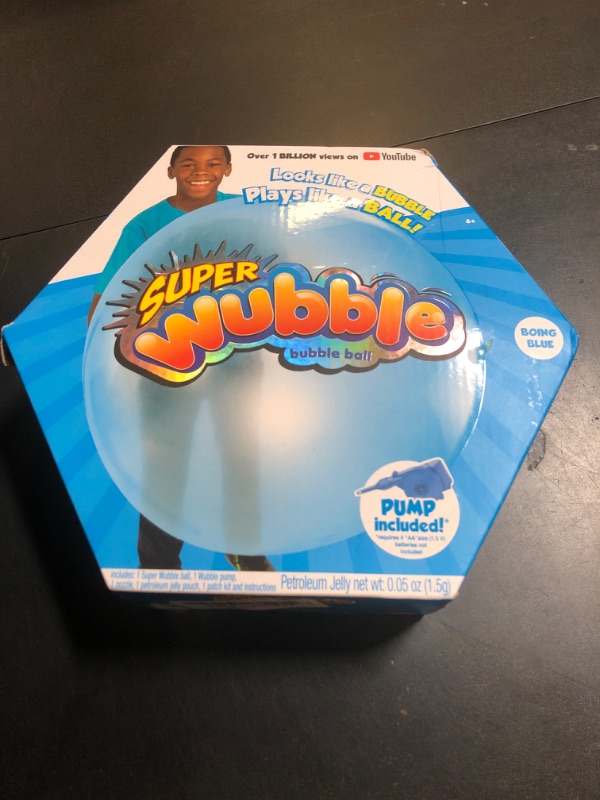 Photo 1 of Wubble the Amazing Tear Resistant Super Bubble Ball Boing Blue