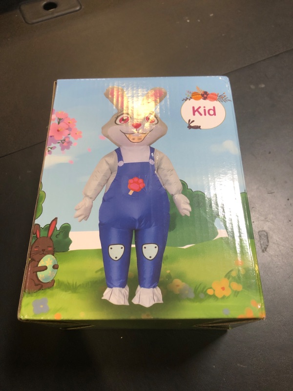 Photo 1 of XYJKIDSES Easter Bunny Costume Kids Inflatable Bunny Costume for Kids Rabbit Costume Boys Girls Blow Up Costume for Kid Cosplay Party