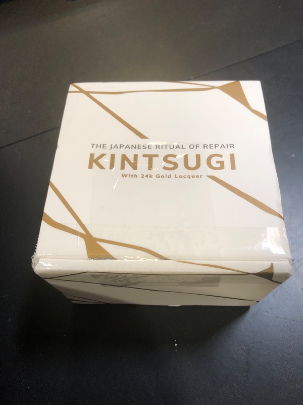 Photo 1 of Youkoya Authentic 24k Gold Kintsugi Bowl, Hand-Crafted in Shigaraki, Japan, Perfect for Traditional Matcha Tea, One of a Kind Piece of Art