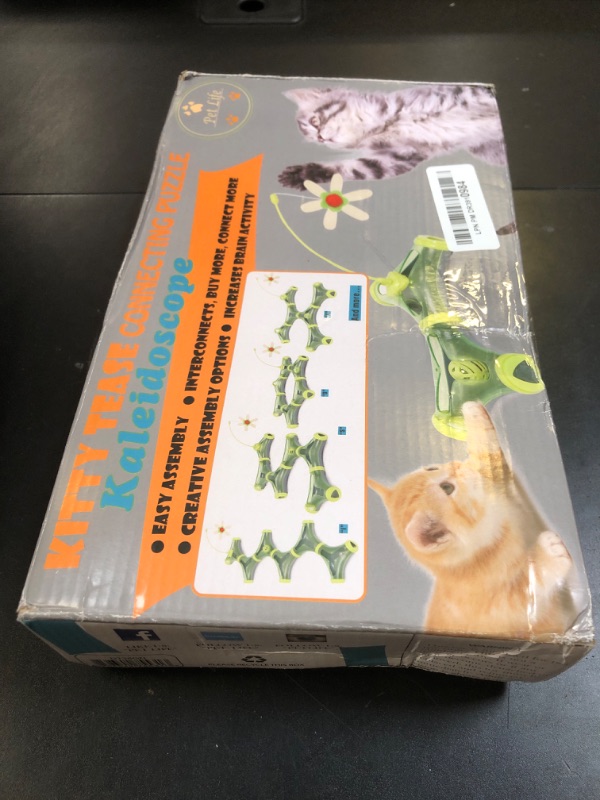 Photo 1 of Pet Life ® Kitty-Tease Interactive Cognitive Training Puzzle Cat Toy Tunnel Teaser