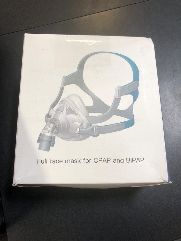 Photo 1 of TMS Comfort Series Nasal CPAP Mask Full Face - Reusable CPAP Supplies - Covers Nose and Mouth - Includes Headgear, Frame, Elbows and Full Face Mask Cushion