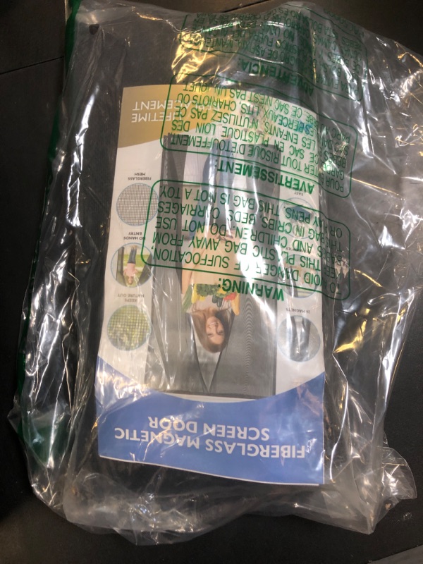 Photo 1 of Flux Phenom Upgraded Screen Door Mesh 38x82 Inch – Easy Install, Strong Magnet Strength, Pet Tested, Hands-Free Entry, Door Screen Magnetic Closure, Keeps Bugs Out