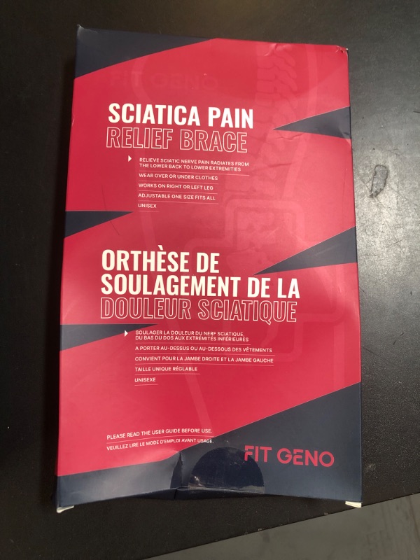 Photo 1 of Fit Geno Sciatica Pain Relief Devices: Upgraded ReActive Plus Sciatica Pain Relief Brace – Sciatic Nerve Brace with Dual Pressure Pads Targeted Compression for Maximum Relief - Unisex