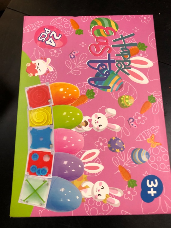 Photo 1 of 24PCS Easter Egg Gifts for Kids - Maze Puzzle Novelty Toys for Exchange, Party Favor Egg Hunt Game
