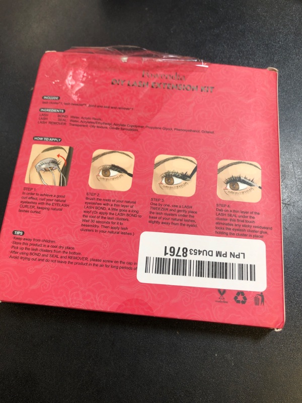 Photo 1 of Fowendia Lash Extension Kit Lash Clusters DIY Eyelash Extension Kit with 10-16mm Individual Lashes D Curl Lash Bond & Seal and Remover Lash Applicator for Eyelash Extensions Beginners(F04,Kit)