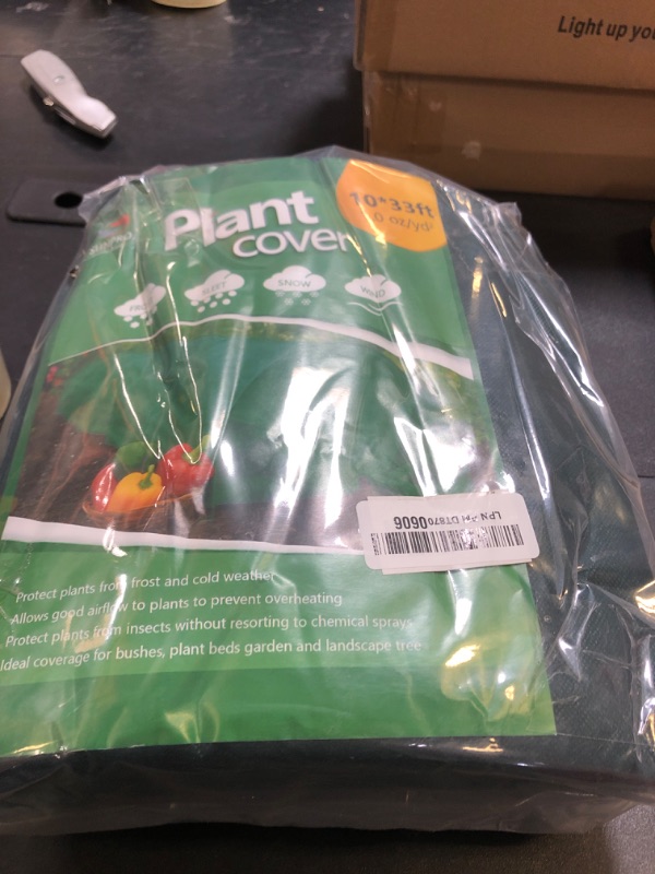 Photo 1 of Plant Covers Freeze Protection, 10 FT x 30 FT Frost Cloth Plant Freeze Protection Cover, Garden Fabric Floating Row Cover for Winter, Summer Overheat Prevention and Insects Barrier for Outdoor Plants