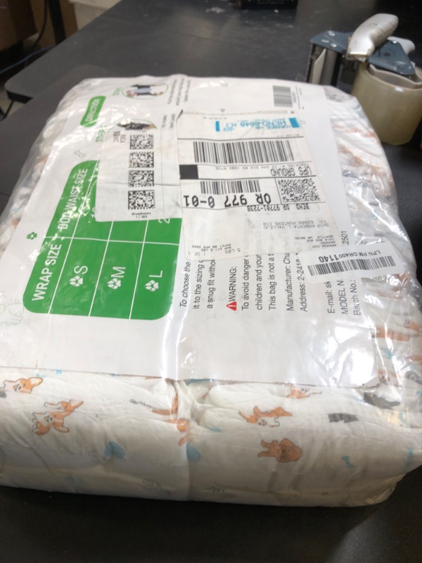 Photo 1 of Dog Diapers Male Disposable Super Absorbent, 100 Count, Male Dog Wraps Leak Proof, Ultra Dry & Breathable, Small