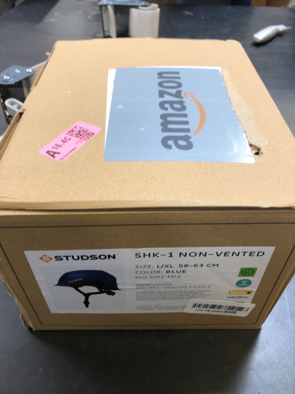 Photo 1 of STUDSON SHK-1 Non-Vented Safety Helmet - Type 2 Class E (Blue, L/XL 58-63cm)