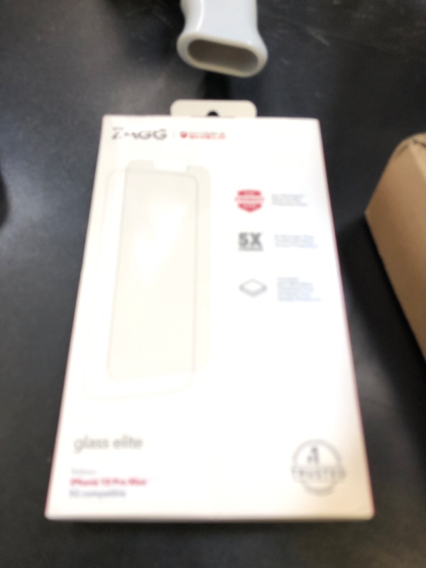 Photo 1 of ZAGG InvisibleShield Glass Elite Screen Protector for Apple iPhone 14 Plus/ 13 Pro Max - 5X Shatter Protection, Anti-Fingerprint Technology, Easy to Install