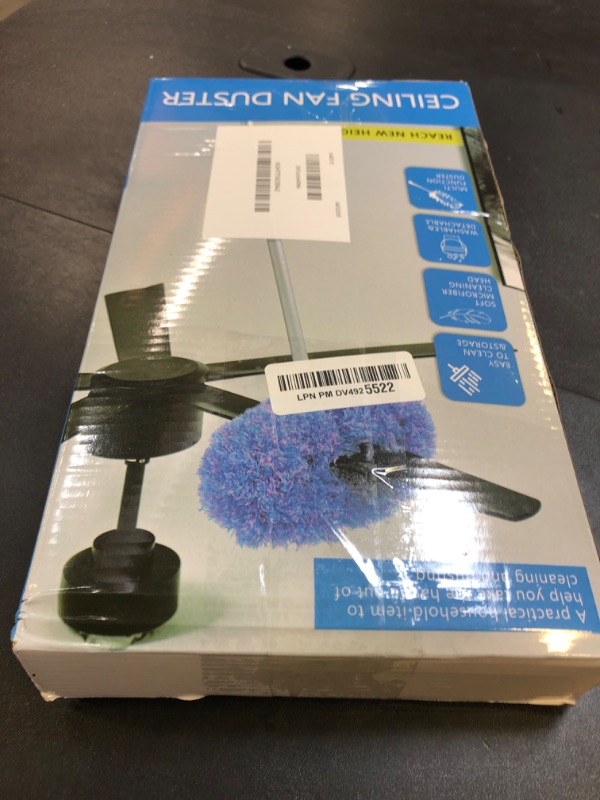 Photo 1 of Storystore Ceiling Fan Cleaner Duster, Adjustable and Removable Fan Blade Cleaner from 13 to 49.7 Inches for High Ceiling, Fan Duster with Extension Pole for Window Top Bookshelves