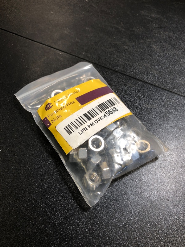 Photo 1 of Bates Stainless Steel Hex Nut, 5/16-18, 50 Pack - Stainless, Metal, Hardware Nuts