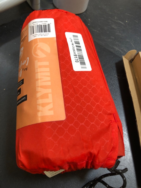 Photo 1 of KLYMIT Static V Lightweight Inflatable Sleeping Pad | Comfortable, Lightweight, Easy to Inflate Portable Air Bed Mattress for Camping, Backpacking and Hiking — Orange