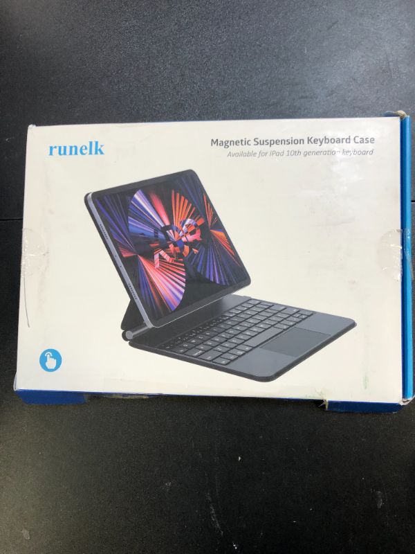 Photo 1 of runelk Keyboard Case for iPad 10th Generation 2022 & 11th (A16, 2025) – Magic-Style Keyboard with Multi-Touch Trackpad – Floating Cantilever Stand – Magnetic Case for iPad 10.9 inch 10th / 11th Gen.