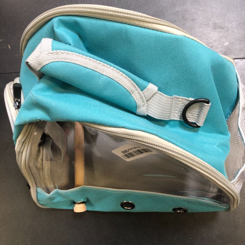 Photo 1 of Small Bird Travel Cage Carrier, Portable Small Bird Parrot Parakeet Carrier with Standing Perch and Comfy Mat (NO Tray), Bird Carry Transport Bag for Vet Visit Shopping and Outdoor Adventure.