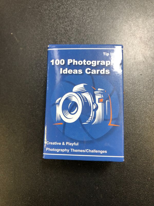 Photo 1 of 100 Photography Idea Cards - Photography Props for Photoshoot Camera Accessories, Photographer Gifts for Men Women Unique for Camera Lovers, 100 Inspiring Themes & Challenges