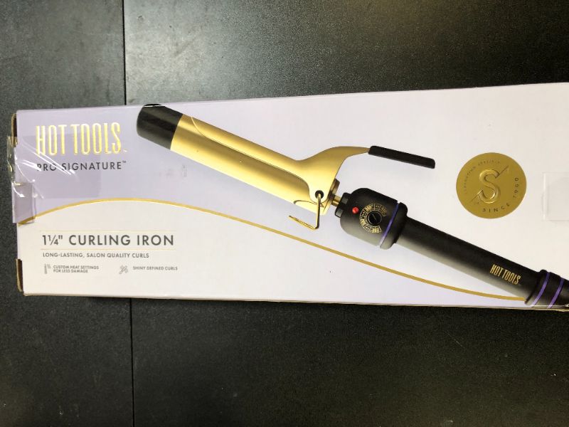 Photo 1 of Hot Tools 1 1/4" Curling Iron for Beginners | Long-Lasting Results, Defined Curls and Easy to Use with Temperature Control for All Hair Types up to 430?