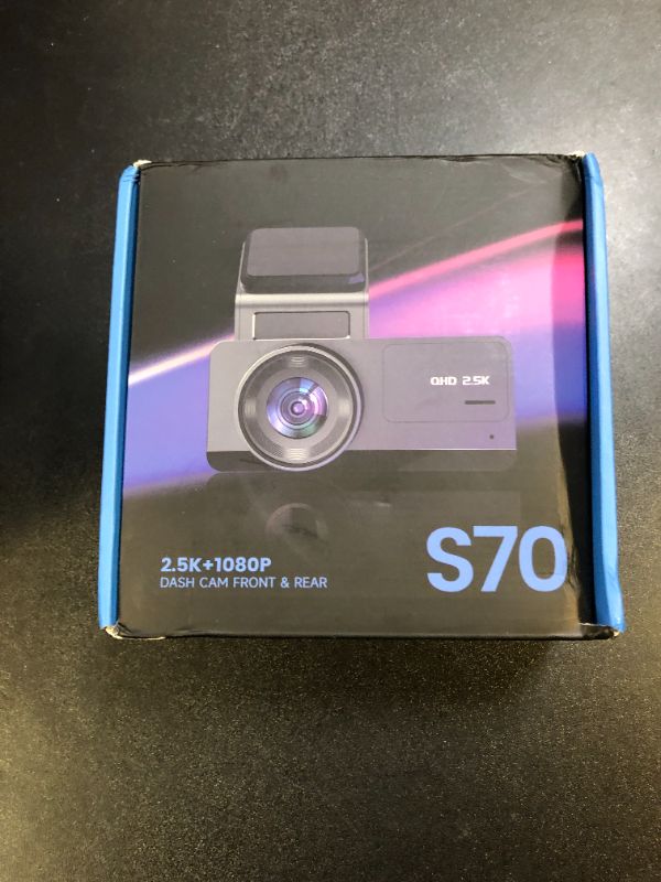 Photo 1 of Dash Cam Front and Rear: 2.5K+1080P Dual Dash Camera for Cars, Ecomoment S70 Car Camer with 3.16" IPS Screen, 170° Wide Angle, Night Vision, G-Sensor, 24H Parking Monitor, 32GB SD Card Included