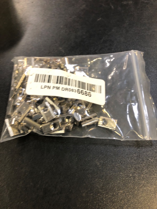 Photo 1 of 100-Pack 2020 2040 2060 Roll in Spring Loaded T Nut M5 for 20x20 20 Series Aluminum Extrusions 6mm Slot Aluminum Profile Accessories (m5)