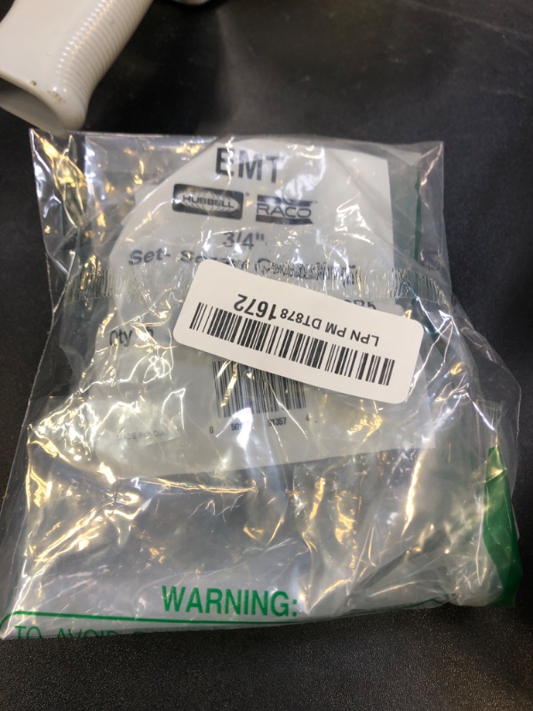 Photo 1 of Hubbell-Raco 2023B5 Coupling, Set-Screw, 3/4-Inch Trade Size, EMT, Steel, Uninsulated, 5-Pack,Gray