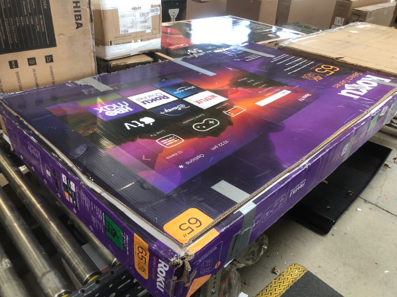 Photo 1 of Roku Smart TV – 65-Inch Select Series 4K HDR RokuTV with Roku Enhanced Voice Remote, Brilliant 4K Picture, Automatic Brightness, & Seamless Streaming – Live Local News, Sports, Family Entertainment