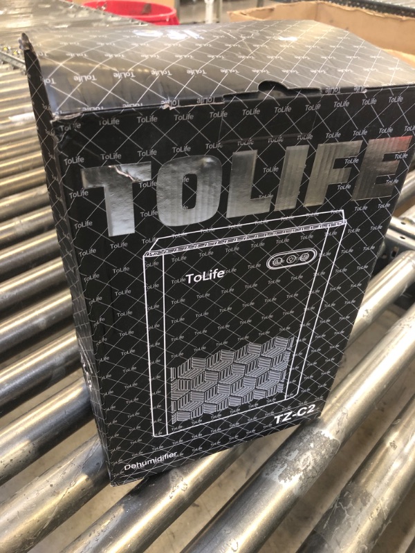 Photo 1 of ToLife Dehumidifiers for Home 95 OZ Water Tank, 1000 sq.ft Dehumidifier for Basement Bedroom Bathroom with Auto Shut Off 7 Colors LED Light,Grey