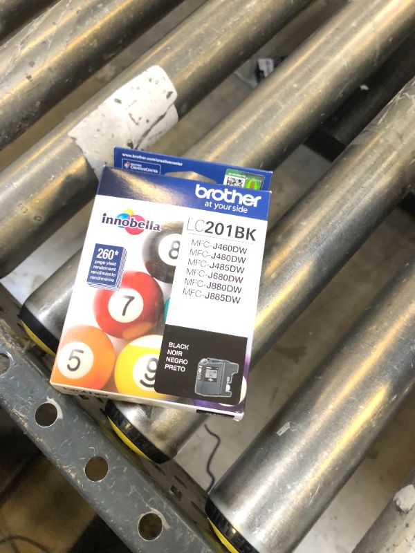 Photo 1 of Brother Genuine Standard Yield Black Ink Cartridge, LC201BK, Replacement Black Ink, Page Yield Up To 260 Pages, Amazon Dash Replenishment Cartridge, LC201BK
