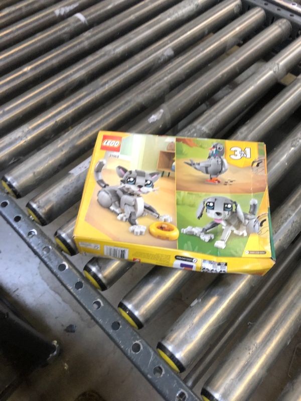 Photo 1 of LEGO Creator 3 in 1 Playful Cat Toy - Building Toy with 3 Building Options, Cat, Dog, or Pigeon - Birthday Gift for Kids - Animal Figures for Kids, Girls and Boys, Ages 8+ - 31163