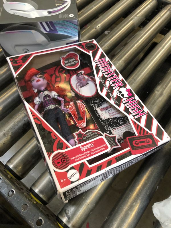 Photo 1 of Monster High Boo-riginal Creeproduction Doll, Operetta Collectible Reproduction with Doll Stand, Diary, and Pet Spider Memphis “Daddy O” Longlegs