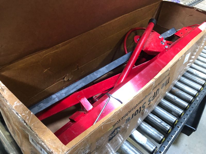 Photo 1 of Rovibek Drywall Lift 11 FT, Drywall Jack Lift for Ceiling, 360° Adjustable Drywall Panel Hoist, 150LBS Heavy Duty Drywall Lifter, Foldable Sheetrock Lift, Drywall Lift for Home Improvement (Red)