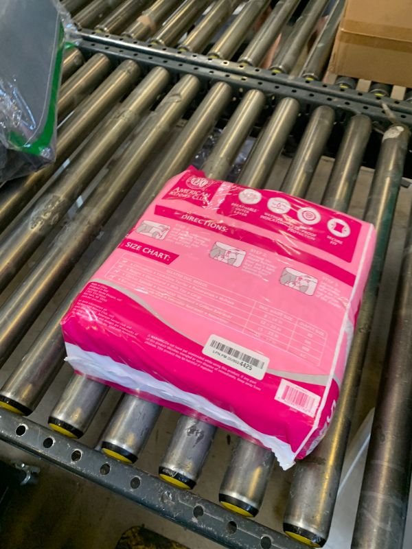 Photo 1 of American Kennel Club Female Dog Wrap, Disposable Diapers with Wetness Indicator, Large, 50 Count