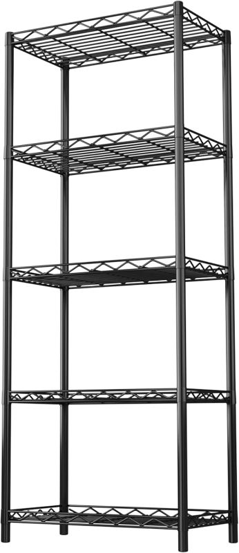 Photo 1 of 5-Tier Wire Shelving 5 Shelves Unit Metal Storage Rack Durable Organizer