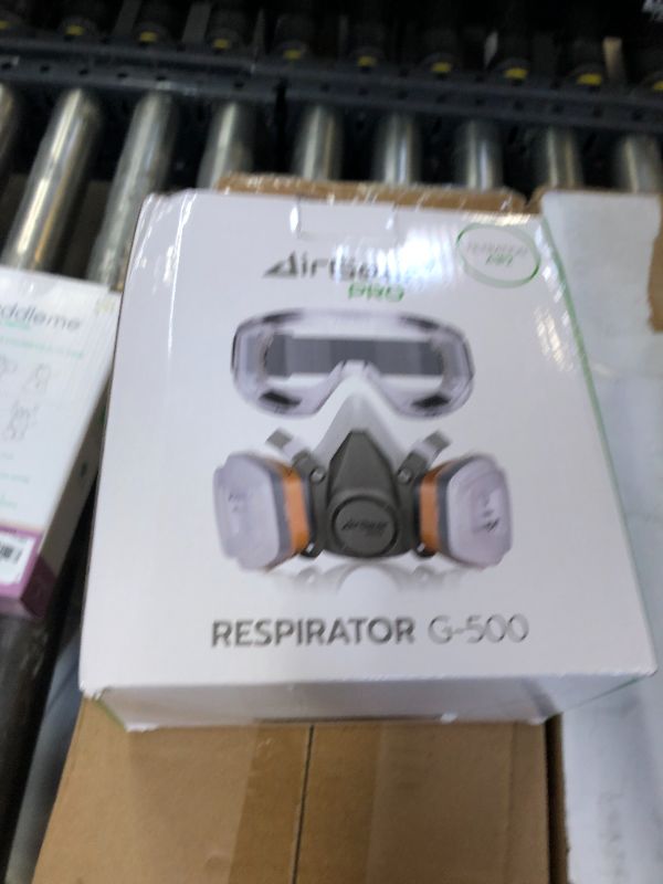 Photo 1 of AirGearPro G-500 Reusable Respirator Mask with A1P2 Filters | Anti-Gas, Anti-Dust | Gas Mask Ideal for Painting, Woodworking, Construction, Sanding, Spraying, Chemicals, DIY etc