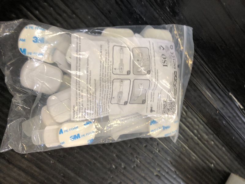 Photo 1 of Baby Proofing Child Safety Locks (12 Pack) by Skyla Homes - The Safest, Quickest and Easiest 3M Adhesive Cabinet Latches, No Screws & Magnets, Multi-Purpose for Furniture, Kitchen, Ovens, Toilet Seats