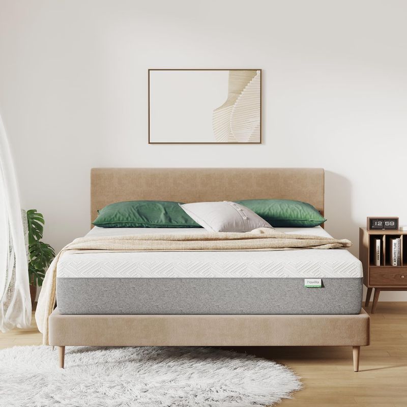 Photo 1 of Novilla Queen Size Mattress, 12 Inch Gel Memory Foam Mattress for Cool Night & Pressure Relief, Medium Plush Feel with Motion Isolating, Bliss