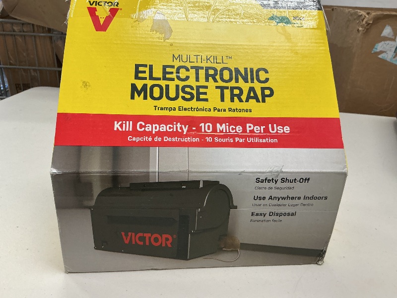 Photo 1 of Victor M260 Indoor Multi-Kill Humane Electronic Mouse Trap - No Touch, No See Electronic Instant Kill Mouse Trap – Kills & Holds Up to 10 Mice Per Setting