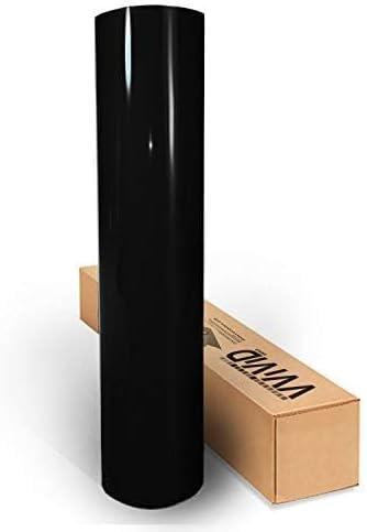 Photo 1 of VViViD Black Natural Gloss Vinyl 3.4mil with Air Release – 100ft x 4.9ft
q