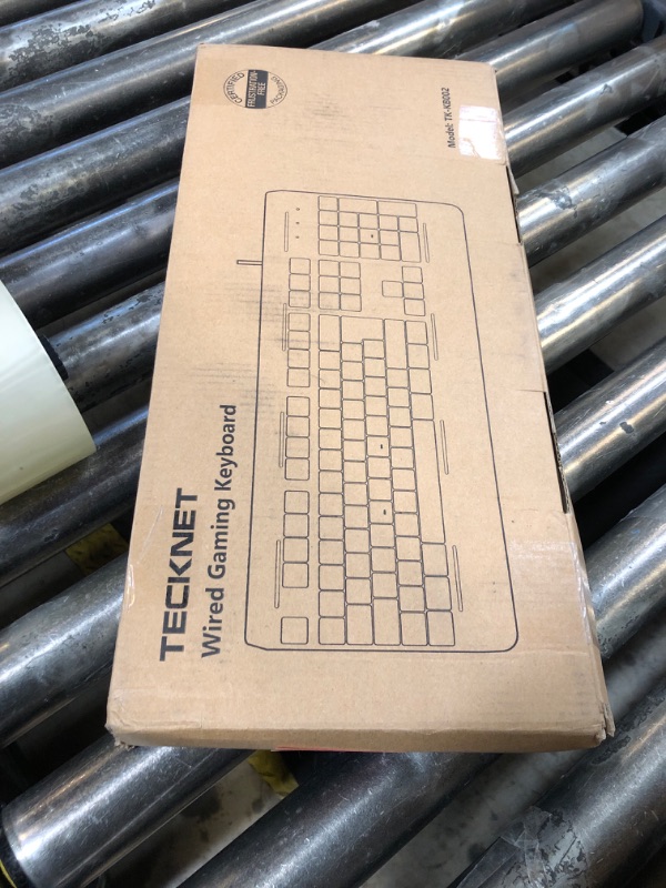 Photo 1 of TECKNET Gaming Keyboard, USB Wired Computer Keyboard, 15-Zone RGB Illumination, IP32 Water Resistance, 25 Anti-ghosting Keys, All-Metal Panel (Whisper Quiet Gaming Switch)
