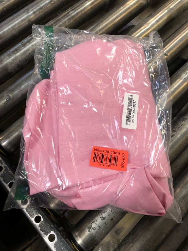 Photo 1 of Solino Home Linen Tablecloth 60 x 108 Inch - 100% Pure Linen Bubblegum Pink Table Cloth for Rectangle Tables - Athena, Machine Washable Tablecloth for Spring, Mothers Day, Summer