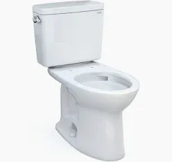 Photo 1 of TOTO DRAKE TWO PIECE ELONGATED 1.6 GPF TORNADO FLUSH TOILET WITH CEFIONTECT AND SOFTCLOSE SEAT