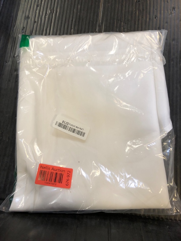 Photo 1 of Elrene Home Fashions Caiden Elegance Damask Waterproof, Stain & Wrinkle Resistant Fabric Tablecloth, 90" Round, White