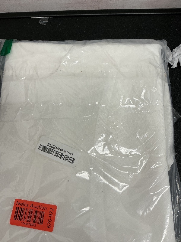 Photo 1 of Elrene Home Fashions Caiden Elegance Damask Waterproof, Stain & Wrinkle Resistant Fabric Tablecloth, 90" Round, White
