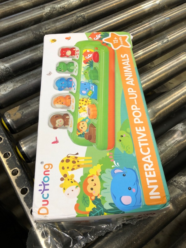 Photo 1 of Duchong Pop Up Toys for 1 Year Old Boy Girls, Interactive Cause and Effect Learning Toys with Music & Light for Baby 6 7 8 9 10 11 12 Months, Christmas Birthday 1st Gifts for Toddlers