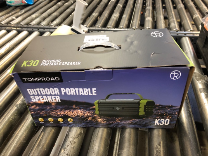 Photo 1 of TOMPROAD Portable Bluetooth Speaker 120W Peak 80W Wireless Speakers, TWS Pairing, Deep Bass, Hi-Fi Loud Speaker, IPX6 Waterproof, DSP Sound Boombox for Outdoor, Camping, Party, Beach