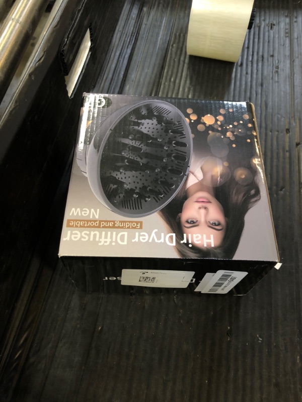 Photo 1 of Hair Diffuser, Diffuser Attachment for Hair Dryer, Hair Diffuser for Curly Hair, Universal Diffuser for 1.4-2.6" Hair Blow Dryer Long Thick Curly Wavy Hair, Hair Attchment for Women, Black