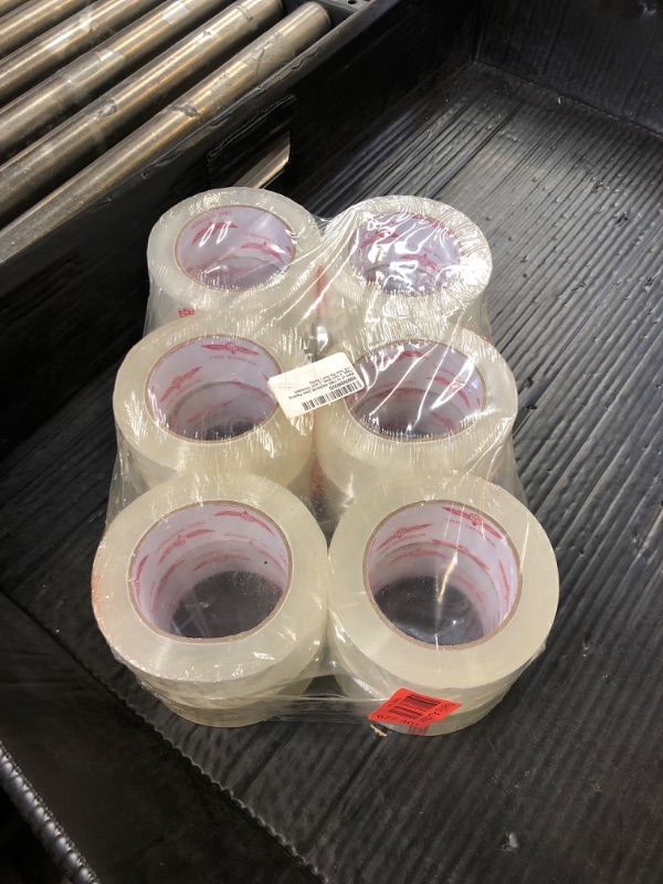 Photo 1 of TIME WARRIOR Clear Packing Tape, 2 Inch Wide, 2.2mil Thickness, 110 Yard Per Roll [Pack of 12 Rolls]