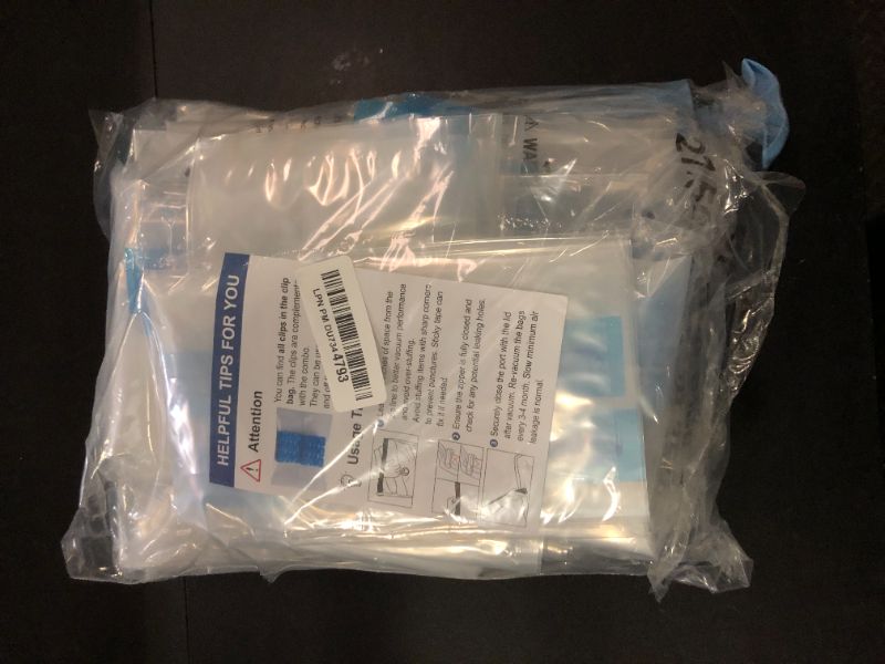 Photo 1 of 20 Pack Vacuum Storage Bags, Space Saver Bags (4 Jumbo/4 Large/4 Medium/4 Small/4 Roll) Compression for Comforters and Blankets, Sealer Clothes Storage, Hand Pump Included