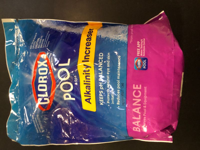 Photo 1 of Clorox® Pool&Spa™ Swimming Pool Alkalinity Increaser, Keeps pH Balanced, 5LB (Pack of 1)