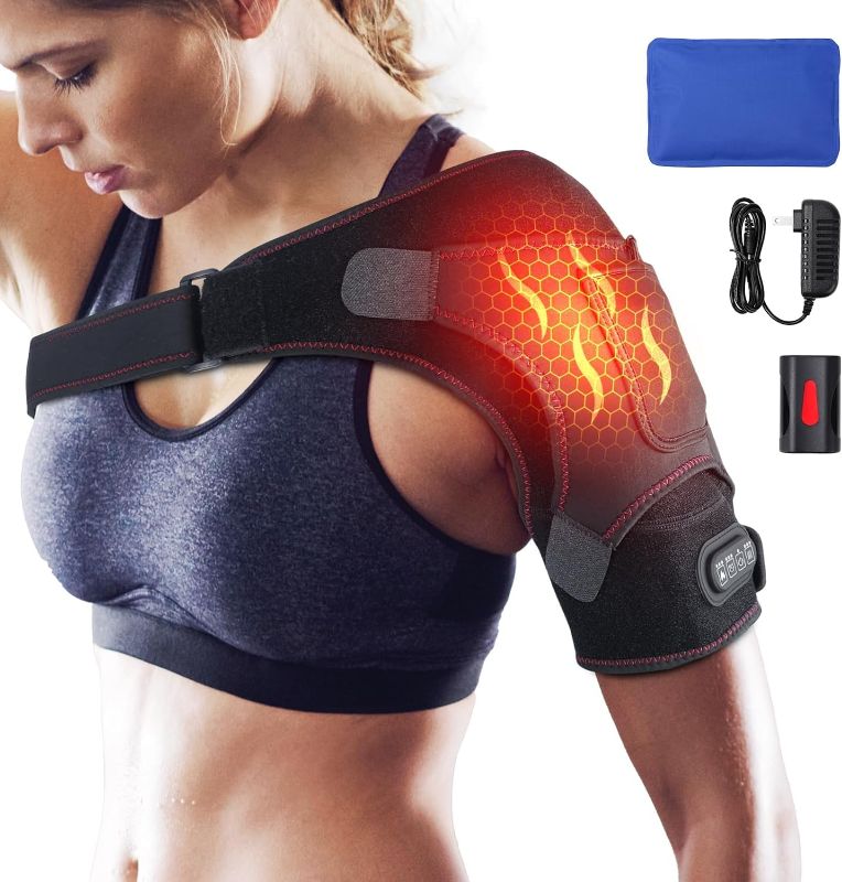 Photo 1 of Binzls Shoulder Massager, Neck and Shoulder Massager, Shoulder Massager with Heat, Shoulder Heating Pad with Massage, Portable for Travel, Hsa Store Eligible Items, Fsa Eligible Items Only List