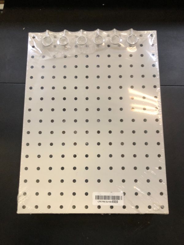 Photo 1 of Spampur Peg Board, 4 Pack Metal Pegboard Panels White & Black Pegboards Wall Organizer with 51 Pcs Hooks, Peg Board for Walls Home, Garage Tool Storage, Office Organization, Kitchen, Craft Room