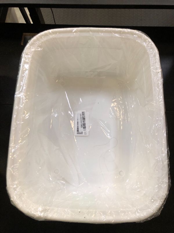 Photo 1 of AnnkkyUS 16 Quart Plastic Wash Basin, White Dish Washing Tub Set of 3
